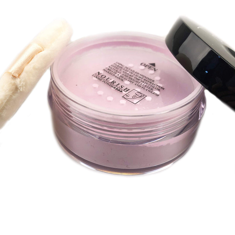 Mallofusa Translucent Loose Face Powder Makeup Palette Oil -Control Loose Setting Powder Foundation Warm Pink (4#) 1034004D - BeesActive Australia