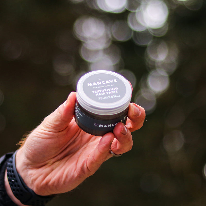ManCave Texturising Hair Paste 75ml for Men, Natural looking Texture and Definition, Natural Formulation, Vegan Friendly, Recyclable Packaging - BeesActive Australia