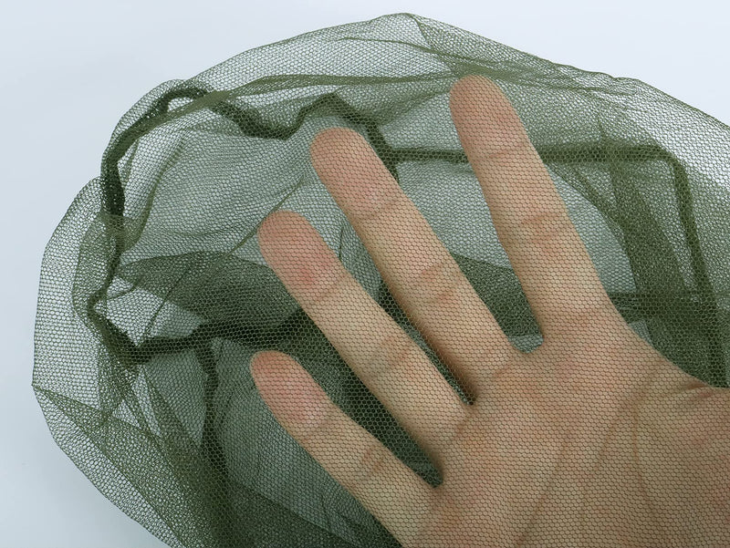 2 Pack Mosquito Head Net Midge Net Head Cover for Outdoor Hiking Fishing Camping Green and Black Green, Black - BeesActive Australia