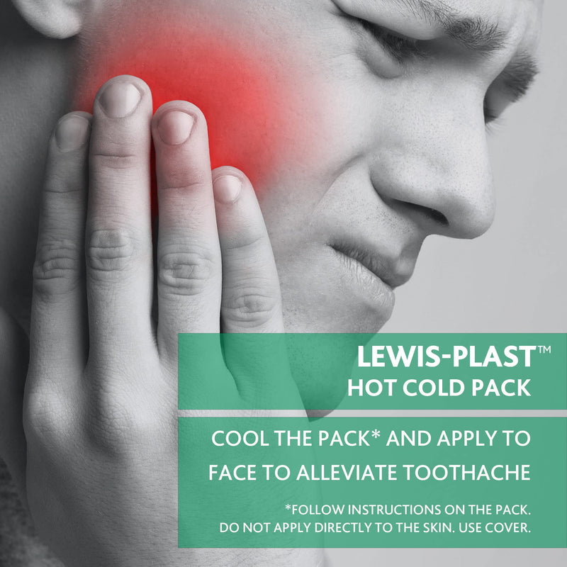 Lewis-Plast Premium Hot & Cold Reusable Gel Pack Compress Wrap with Sleeve - Ice Heat Packs for Knee, Back, Shoulder, Ankle and Neck Injury- Cramps, Migraine, Toothache, Bruises, Lumbar, Sciatica Pain - BeesActive Australia