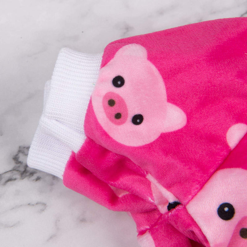 CuteBone Dog Pajamas Cute Cat Clothes Pet Pjs Soft Onesie for Small Girl Dogs Large Pink pig - BeesActive Australia