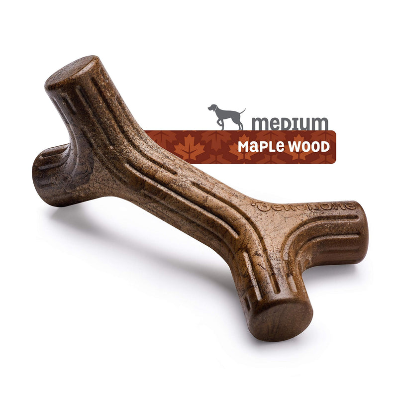 Benebone Maplestick/Bacon Stick Durable Dog Chew Toy for Aggressive Chewers, Made in USA REAL Maple Wood Medium - BeesActive Australia