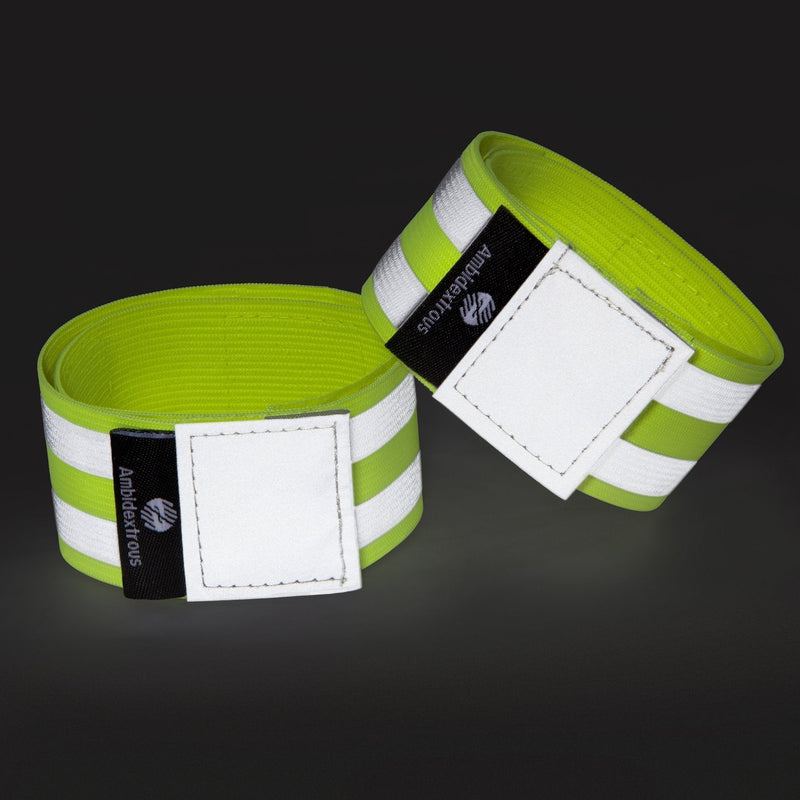 Reflective Bands for Men and Women | Reflectors for Runners, Cycling, Walking | Set of 4 Reflective Ankle Bands, Armbands, Wristbands | Reflector Tape Providing High Visibility Safety Apparel Yellow - BeesActive Australia
