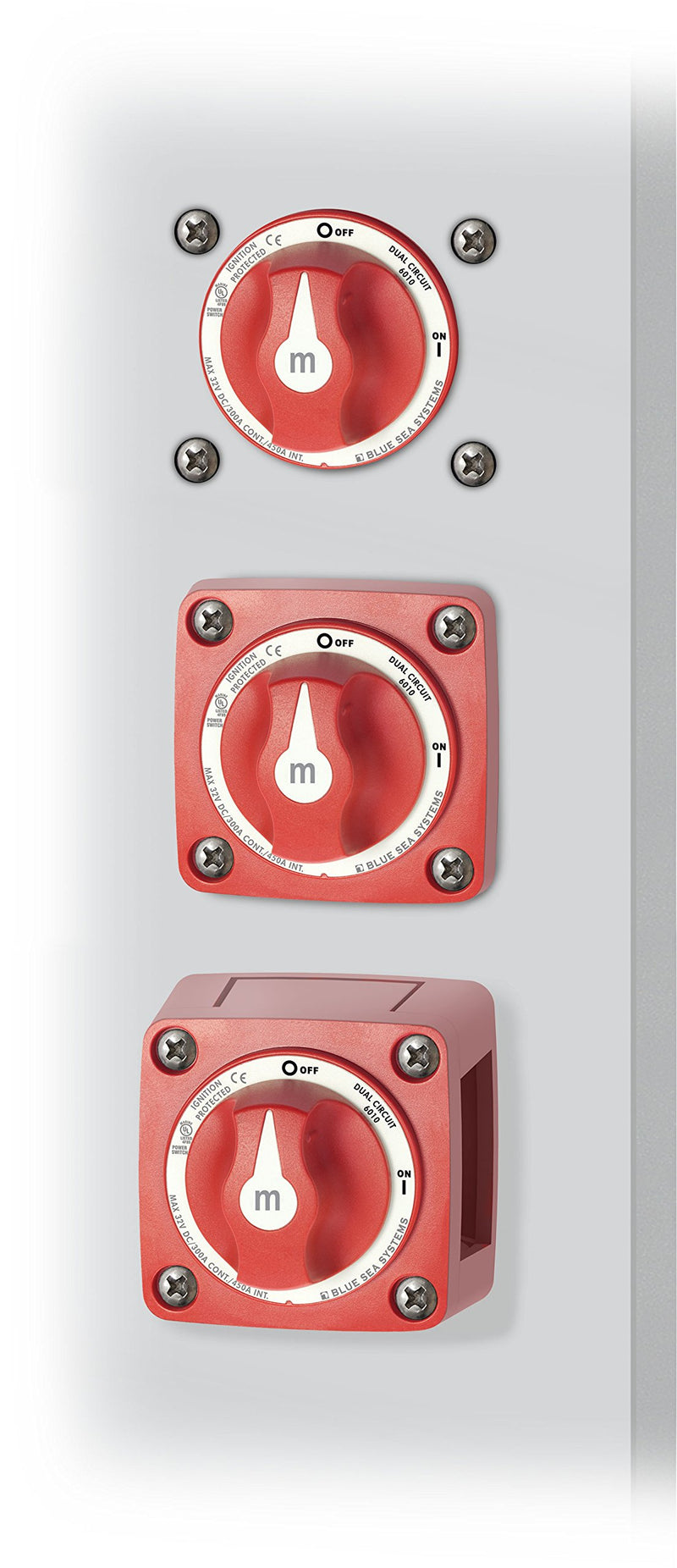 Blue Sea Systems 300 Amp m-Series Battery Switches Dual Circ. Red - BeesActive Australia