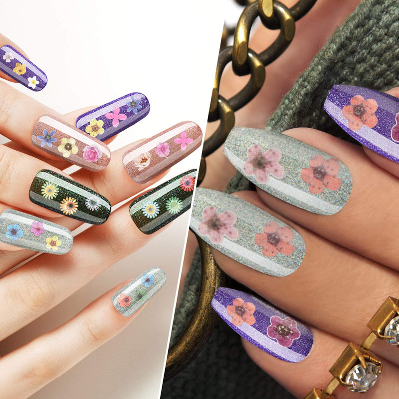 3 Boxes 36 Grids 3D Flowers for Nails 3D Nail Stickers Nail Dried Flowers Decals Nail Art Flowers Sequins for Nail Decoration DIY Crafting - BeesActive Australia