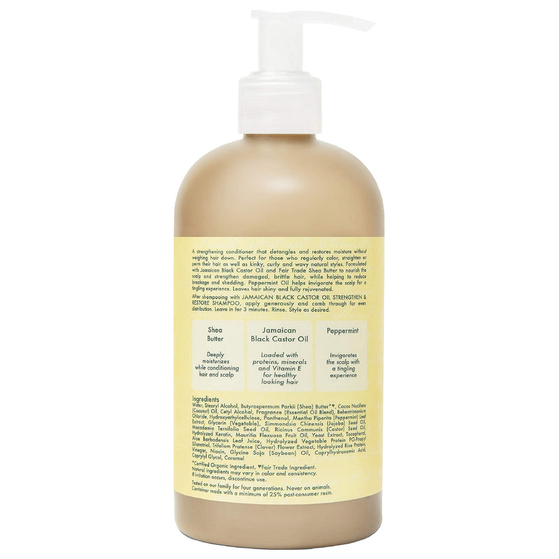 Shea Moisture Jamaican Black Castor Oil Strengthen Grow and Restore Conditioner 384 ml - BeesActive Australia