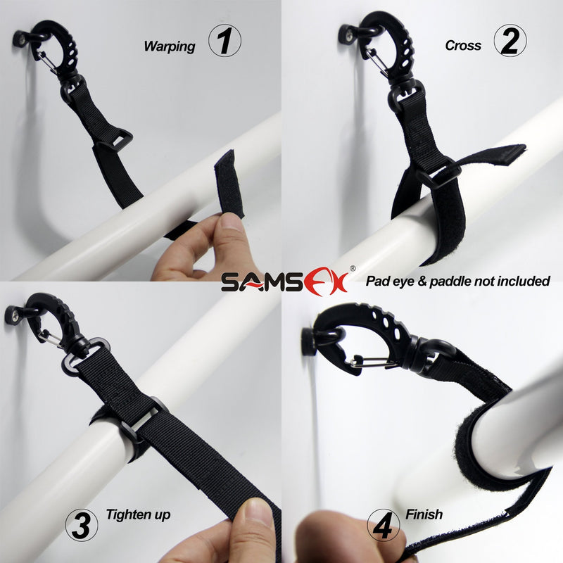 SAMSFX Kayak Paddle Holder Kayak Paddle Clip Kayak Paddle Storage Rack No Drilling - BeesActive Australia