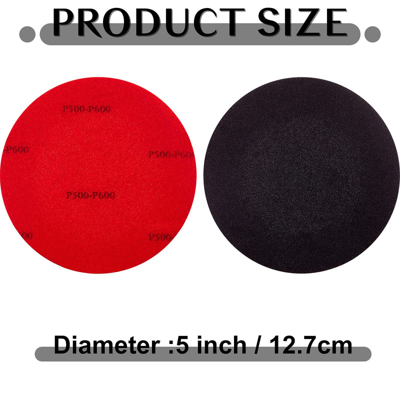 Maitys Bowling Sanding Pads Resurfacing Polishing Kit Bowling Ball Cleaning Kit, 6 Pieces Red 500, 1000, 2000 Grit - BeesActive Australia