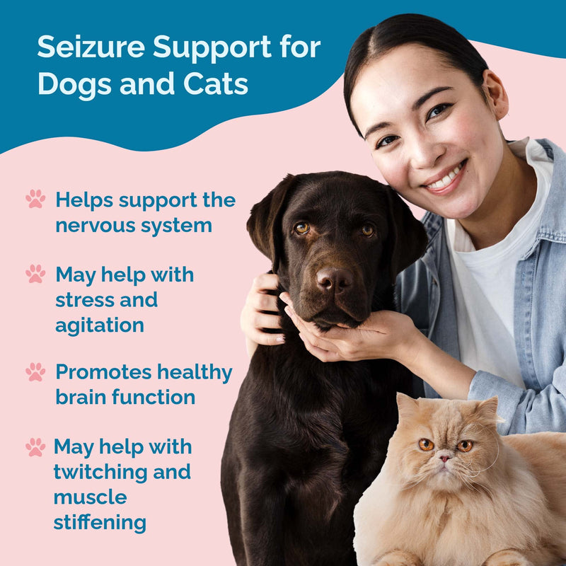 S Support by Prana Pets Naturally Relieves Seizures in Dogs and Cats | Herbal Formula Safely Aids in Reducing Anxiety, Seizures, and Helps Support Brain and Nervous System Function 1 Pack - BeesActive Australia