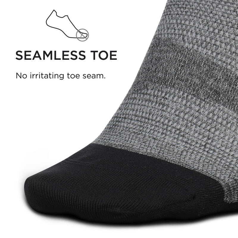 [AUSTRALIA] - Feetures Elite Ultra Light No Show Tab Sock Solid Large Gray 