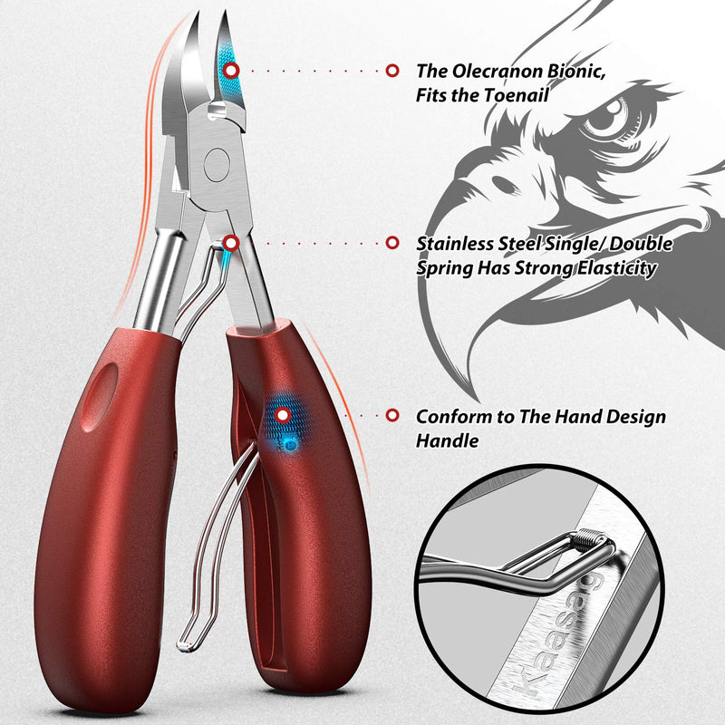 Toenail Clippers, High-grade Stainless Steel, Professionally Paronychia, Thick nails, Ingrown Nails, Suitable for Most People. - BeesActive Australia