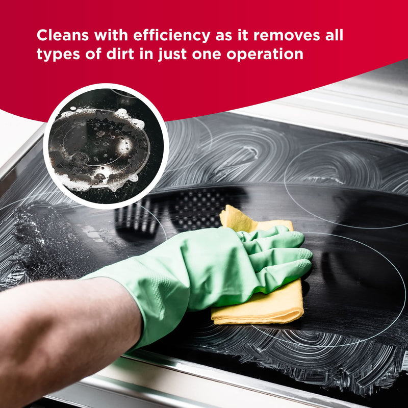 Nordicare Stove Top Cleaner Glass Ceramic - Induction Cooktop Cleaner Polish And Protector For Everyday Use - No Scrubbing Pad Needed - Leaves Protective Film - Made In Denmark (8.45oz) 8.45 - BeesActive Australia