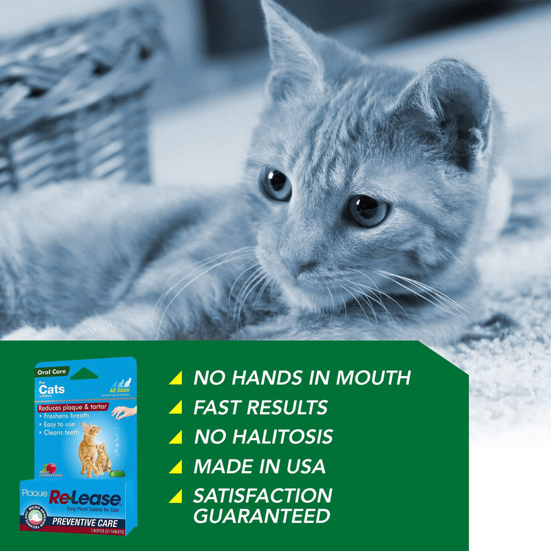 Ramard Plaque Re-Lease for Cats - Cat Breath Freshener - Teeth Cleaner for Fresh Breath - Mouth Freshener Cat Dental Treat Solution - Pet Health Supplies - Infection & Tooth Plaque Remover - BeesActive Australia