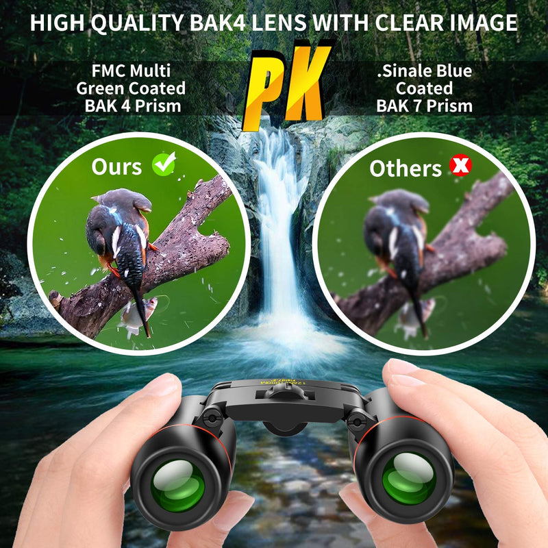 30x60 Mini Compact Binoculars for Kids and Adults, Portable Pocket Foldable Binoculars for Waterproof Bird Watching, Mountaineering, Outdoor Hunting - BeesActive Australia