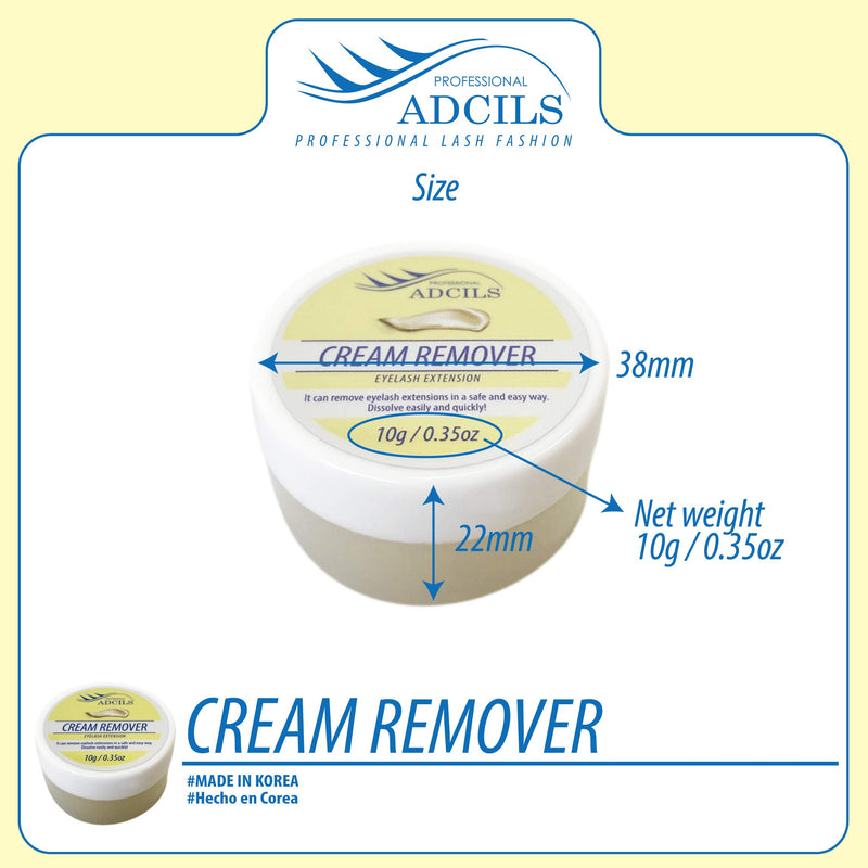ADCILS PROFESSIONAL Eyelash Extension Cream Remover 10g/0.35oz - Lash Glue Adhesive Gel Removing Cream Makeup Cosmetic Accessory - BeesActive Australia