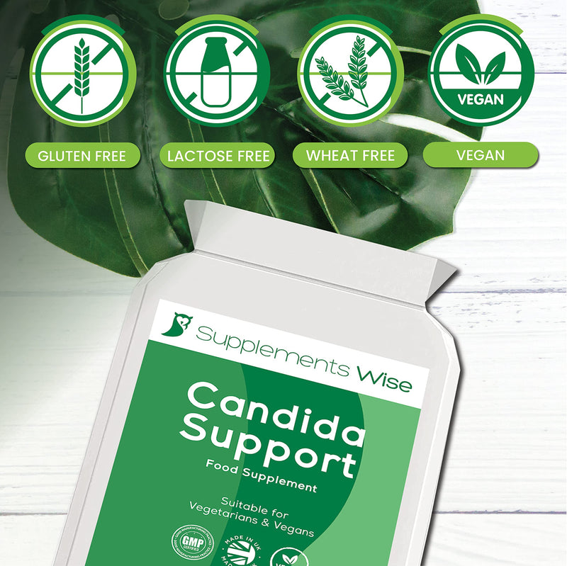 Candida Support, 60 Capsules - Thrush Treatment for Men and Women - Candida Treatment for Yeast Infections - Candida Complex Cleanse with Probiotics, Garlic, Caprylic Acid - Pessary, Cream Alternative - BeesActive Australia
