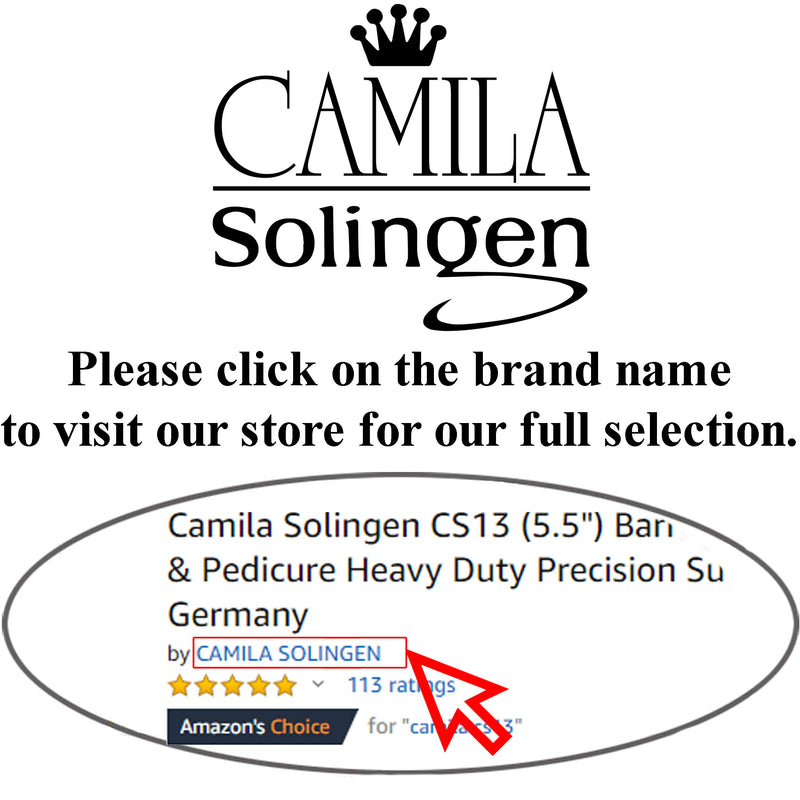 Camila Solingen CS19 8" Large Professional Sapphire Metal Nail File Pointed for Fingernail and Toenail Care. Double Sided Coarse Fine for Manicure/Pedicure. Made of Stainless Steel, Solingen Germany 8" - BeesActive Australia