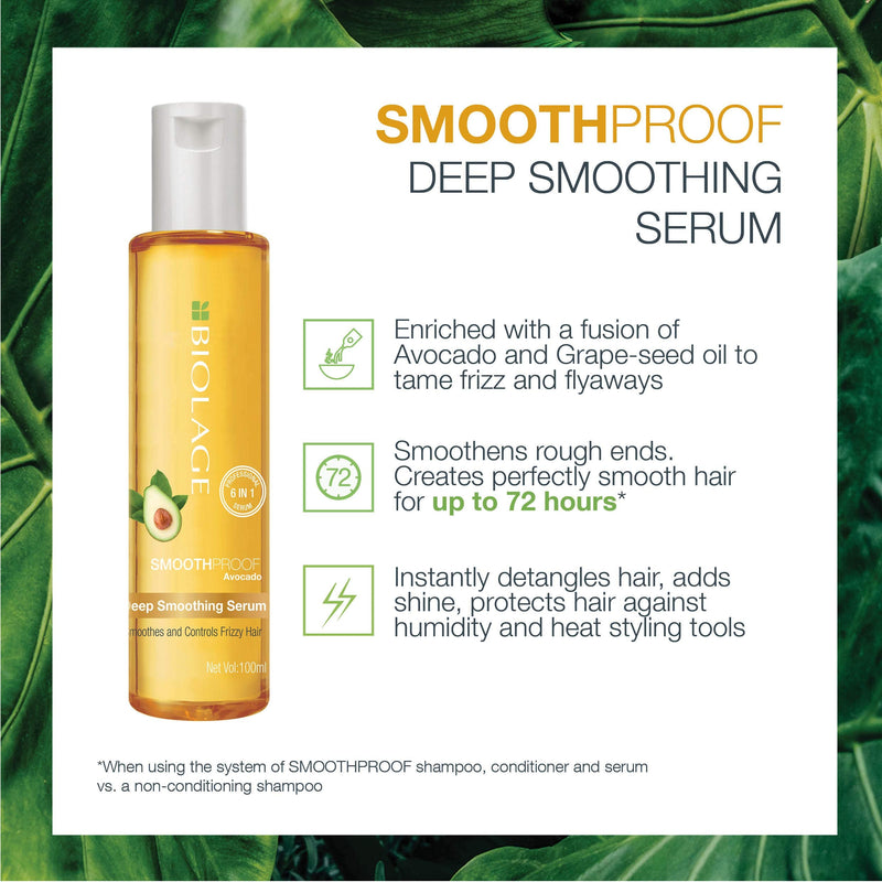 Matrix Biolage Smoothproof Avocado Deep Smoothing Serum Smoothes and Controls Frizzy hair - 100ml - BeesActive Australia