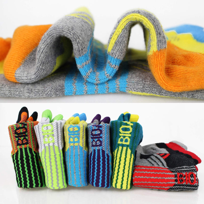 BIOAUM Cushioned Men's Ankle Socks Size 10-13, 6 Pairs Cotton Athletic Sport Breathable Low Cut Socks for Running Multicoloured - BeesActive Australia