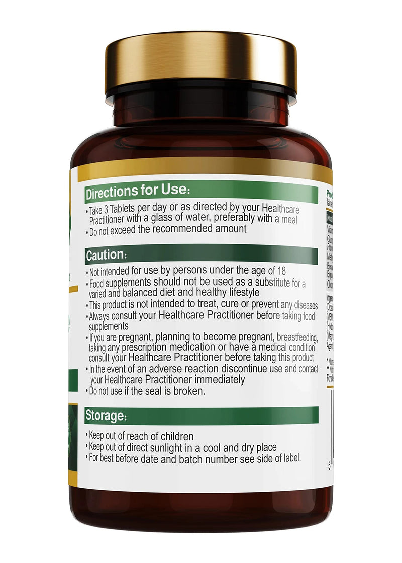 Glucosamine and Chondroitin high Strength with MSM, Bosewellia and Vitamin C. Supports Joint Discomfort Relief glucosamine and chondroitin Tablets, Dietary Supplement for Back, Knees (120 Tablets) - BeesActive Australia