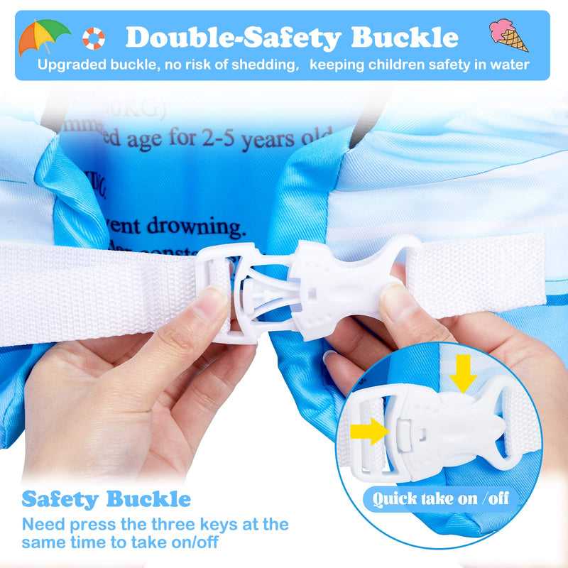 Kids Swim Vest, Jurmikey Toddler Swim Vest Jacket for 30-66 Pounds Boys & Girls, Puddle/Life Floaties for Infant from 2,3,4,5, 6, 7 Years Old, Childrens Training Jumper for Beach Swimming/Pool/Sea - BeesActive Australia