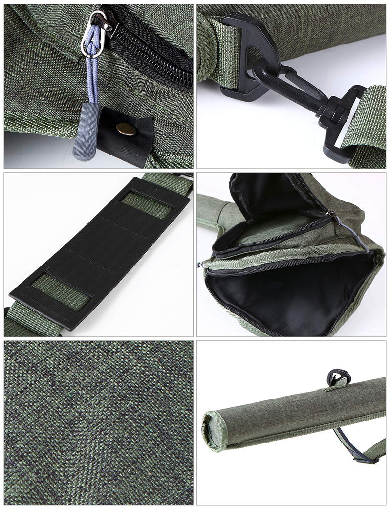[AUSTRALIA] - Lixada Fishing Rod Case Fishing Tackle Bag Fishing Pole Storage Bag&9' Fly Fishing Rod and Reel Combo with 20 Flies Complete Starter Package Fly Fishing Kit Army Green only Bag 