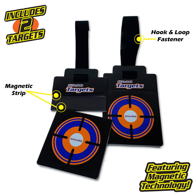 Kickerball Breakaway Targets - Magnetic Breakaway Accuracy Targets, for Soccer, Baseball, Football, Hockey, and Other Sports, Easy Attachment, Hooks onto Any Goalpost - BeesActive Australia