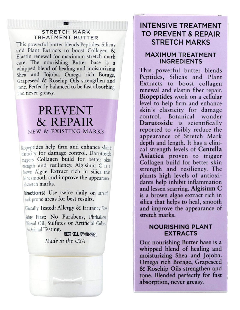 Basq NYC Intensive Treatment Stretch Mark Butter Tube- Treat Stretch Marks & Scars- Pregnancy Safe with Shea Butter - BeesActive Australia