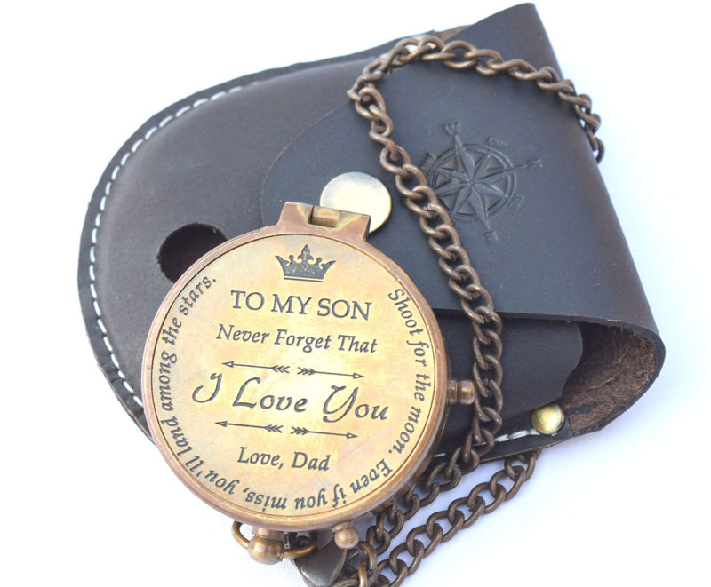 RIRHTAJUS Dad | Mom to Son Compass - to My Son | to Our Son  Love Mom | Love Dad  Graduation Day Gifts for Son - Son Birthday Gifts - Confirmation Gifts for Son To Son Love Dad - BeesActive Australia
