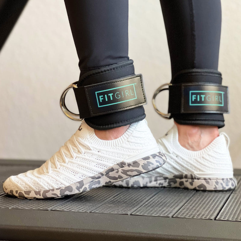 FITGIRL Ankle Strap for Cable Machines and Resistance Bands, Work Out Cuff Attachment for Home & Gym, Booty Workouts - Kickbacks, Leg Extensions, Hip Abductors, for Women Only Mint Single - BeesActive Australia