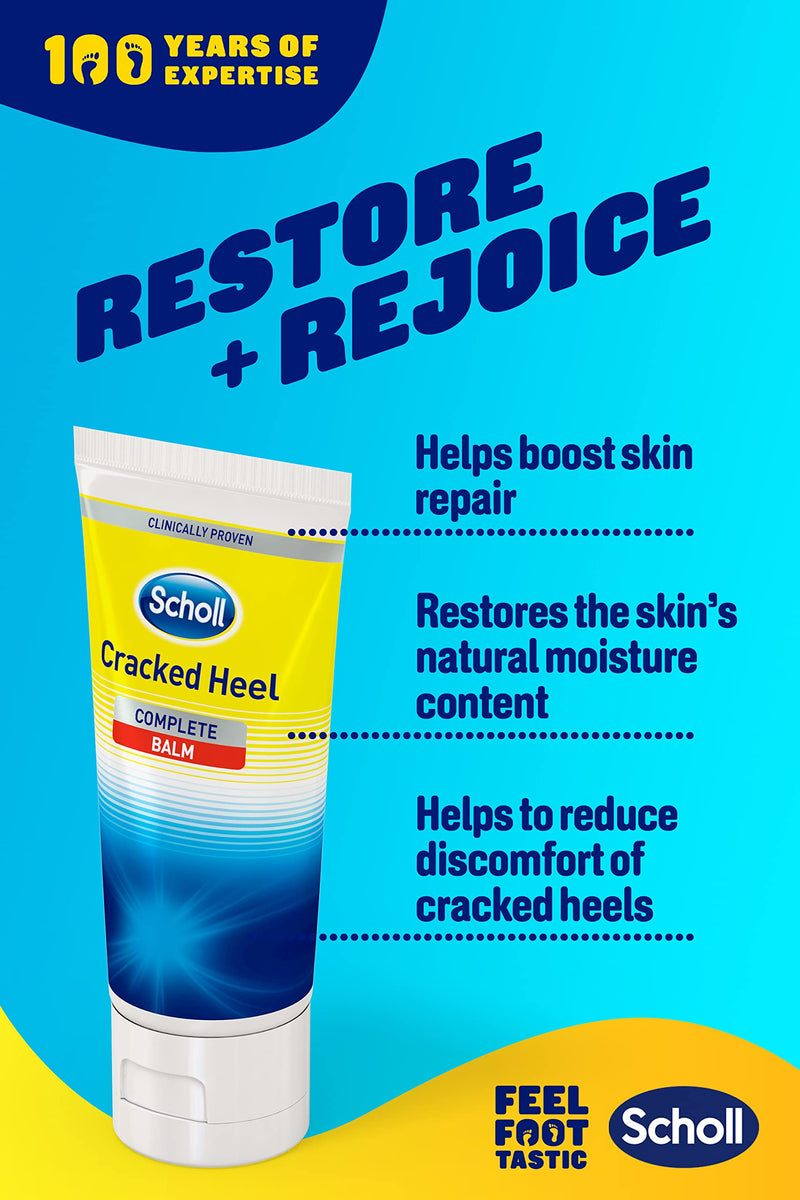 Scholl Cracked Heel Repair Moisturizing Cream Active Repair K+, 60 ml (Pack of 1) - BeesActive Australia