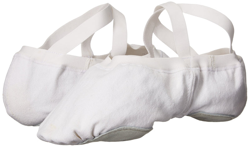 [AUSTRALIA] - Bloch Men's Dance Synchrony Split Sole Stretch Canvas Ballet Slipper/Shoe, White, 6.5 C US 