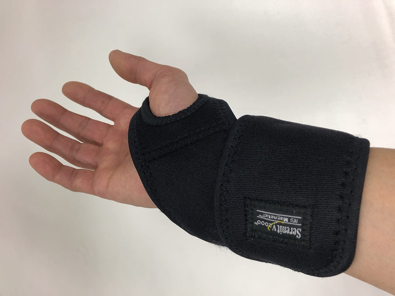 Serenity2000 Magnetic Therapy Wrist Support Wrap with Thumb Loop for Pain and Inflammation - Contains 13 Magnets, 400 Gauss Per Magnet - BeesActive Australia