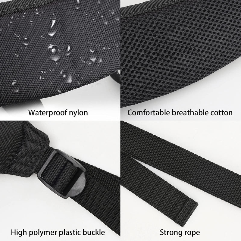 Quick Side Release Plastic Buckle Golf Bag Shoulder Straps Black - BeesActive Australia
