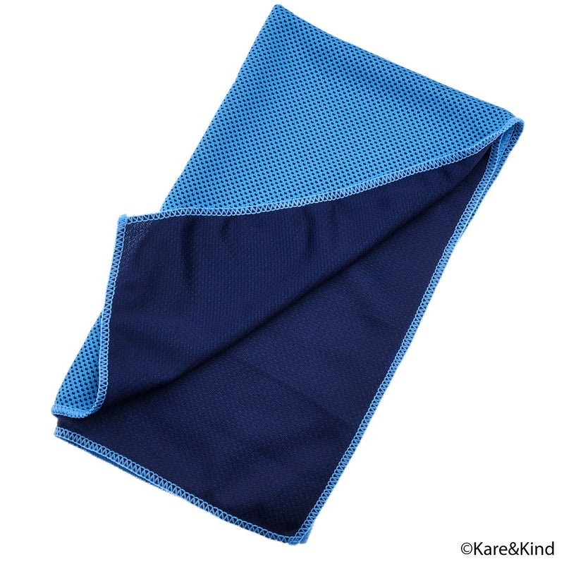 [AUSTRALIA] - Kare & Kind 4 Pack Evaporative Cooling Towel, 12x40 inch chill pat for Sports, Workout, Fitness, Gym, 4 Pack - Blue, Green, Red and Gray 12 x 40 inch 