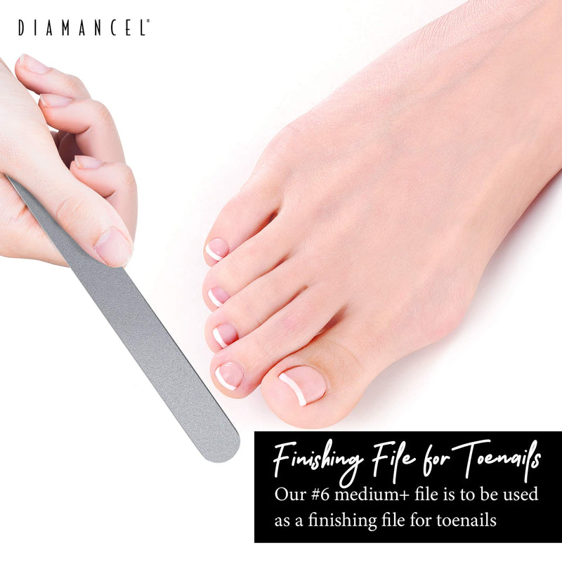 Diamancel Luxury Diamond Toenail File – #6 Medium Grit Finishing File for Toe Nails - BeesActive Australia