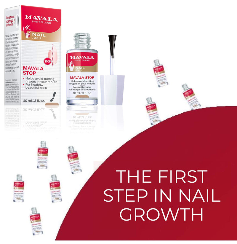 Mavala Stop Deterrent Nail Polish Treatment | Nail Care to Help Stop Putting Fingers In Your Mouth | For Ages 3+ | 0.3 Fl Oz 0.3 Fl Oz (Pack of 1) - BeesActive Australia