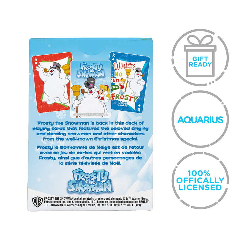 AQUARIUS Frosty the Snowman Playing Cards - Frosty Themed Deck of Cards for Your Favorite Card Games - Officially Licensed Frosty the Snowman Merchandise & Collectibles - BeesActive Australia