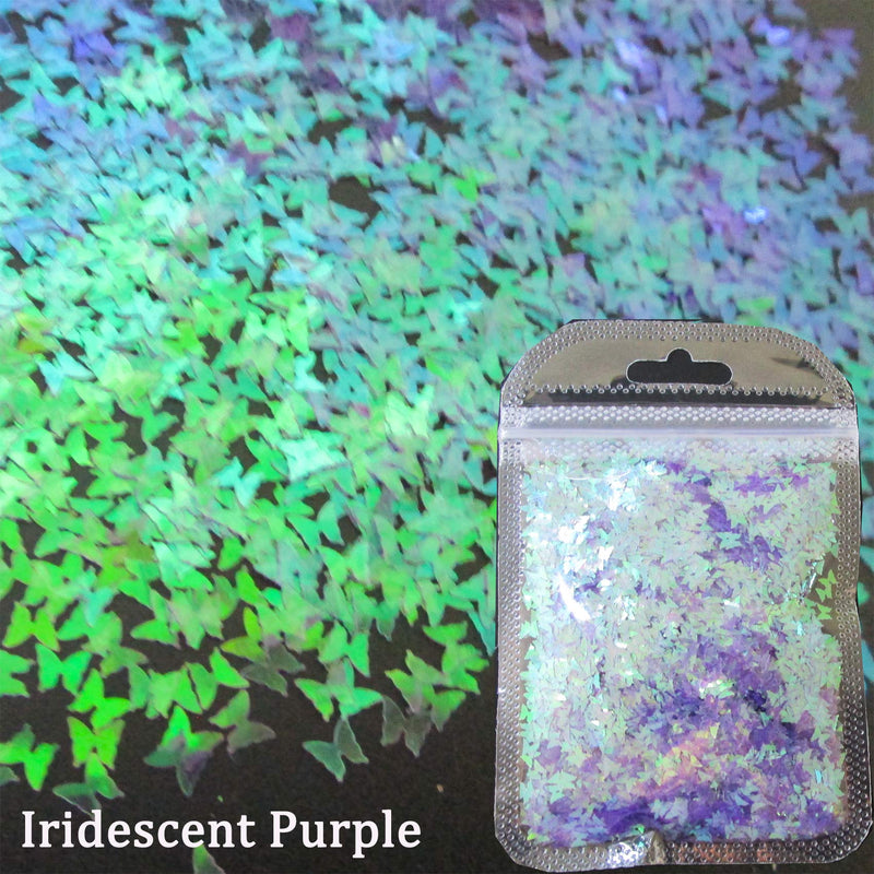 Holographic Gold Butterfly Glitter Sequins Mylay Purple Gren Iirescent Chunky Glitter Flakes Sparkle Stickers Resin Epoxy Slime Supplies Nail Decor - BeesActive Australia