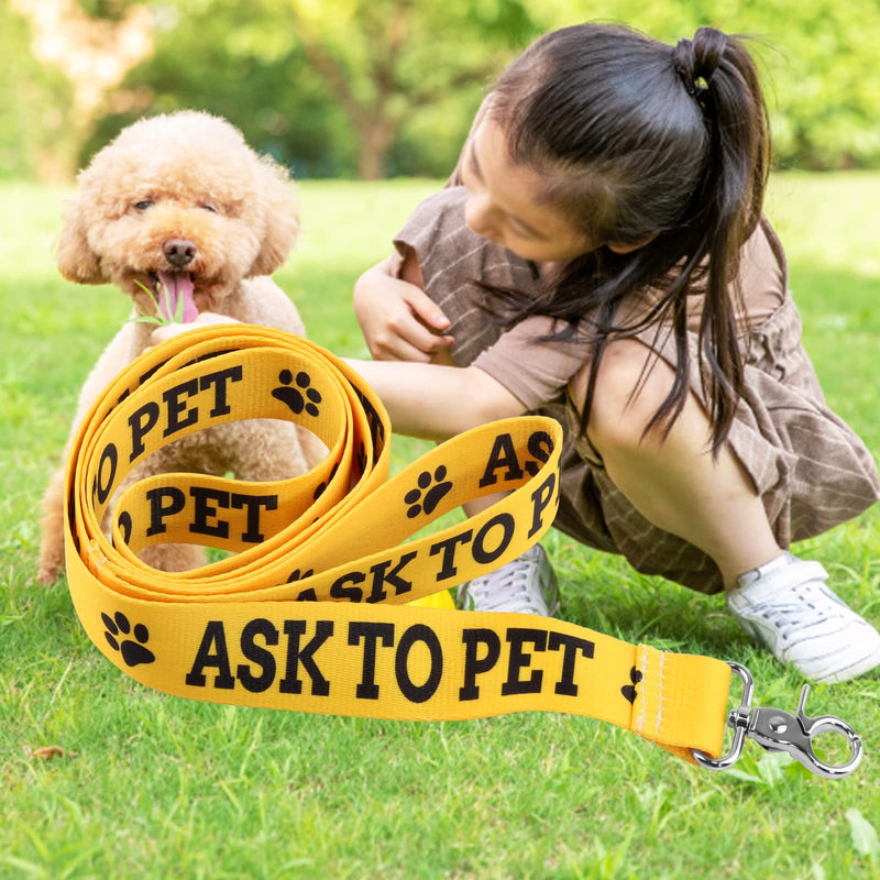 PWHAOO Dot Not Pet/Do Not Touch Me/Ask to Pet Nervous Dog Lead Shy Rescue Dog Gift Nervous Shy Dog Gift Ask To Pet Leash - BeesActive Australia