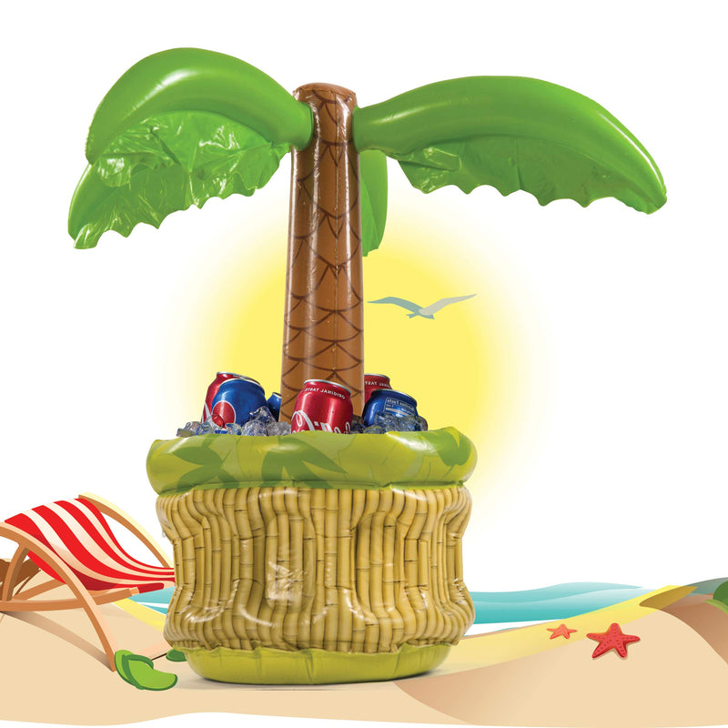 [AUSTRALIA] - 2 Pack 26" Inflatable Cooler, Beer Cooler for Parties, Luau Party Supplies for Adults, Summer Party Decorations, Inflatable Palm Tree for Beach Pool Parties, Pack of 2 