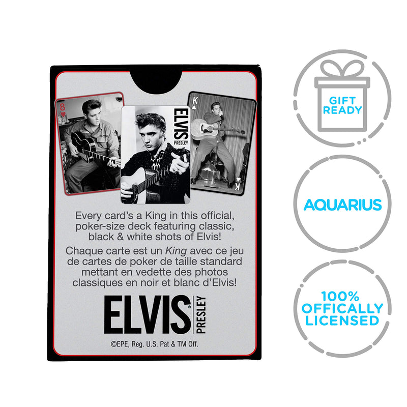 [AUSTRALIA] - Aquarius Elvis Black And White Playing Cards 