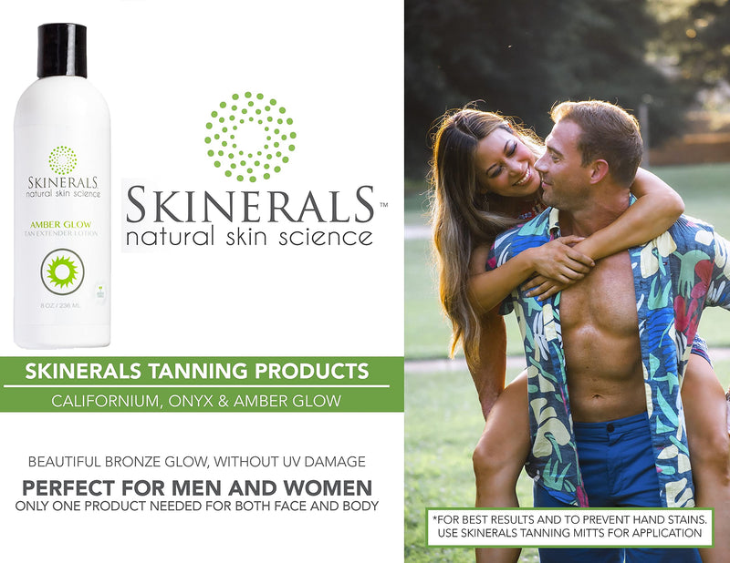Skinerals Self Tanner Extender Lotion with Natural and Organic Ingredients to Extend Sunless Tan and Moisturize Skin (Amber Glow Tan Extender Lotion) - BeesActive Australia