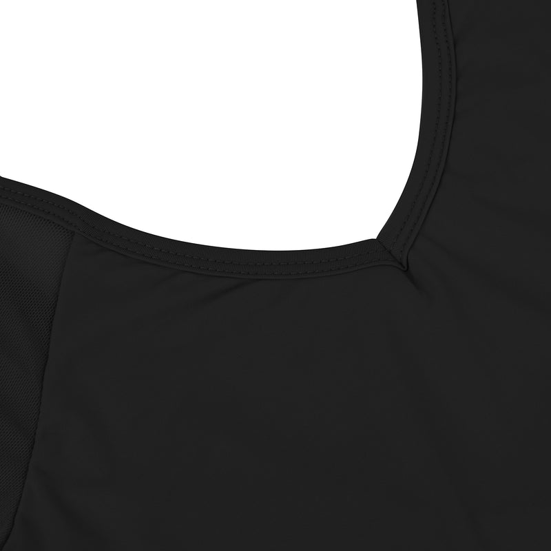 [AUSTRALIA] - Dance Ballet Leotards for Women Girls 3/4 Long Sleeve V-Neck Leotard（Black,S) Black XXL=height 5.2-5.35ft 