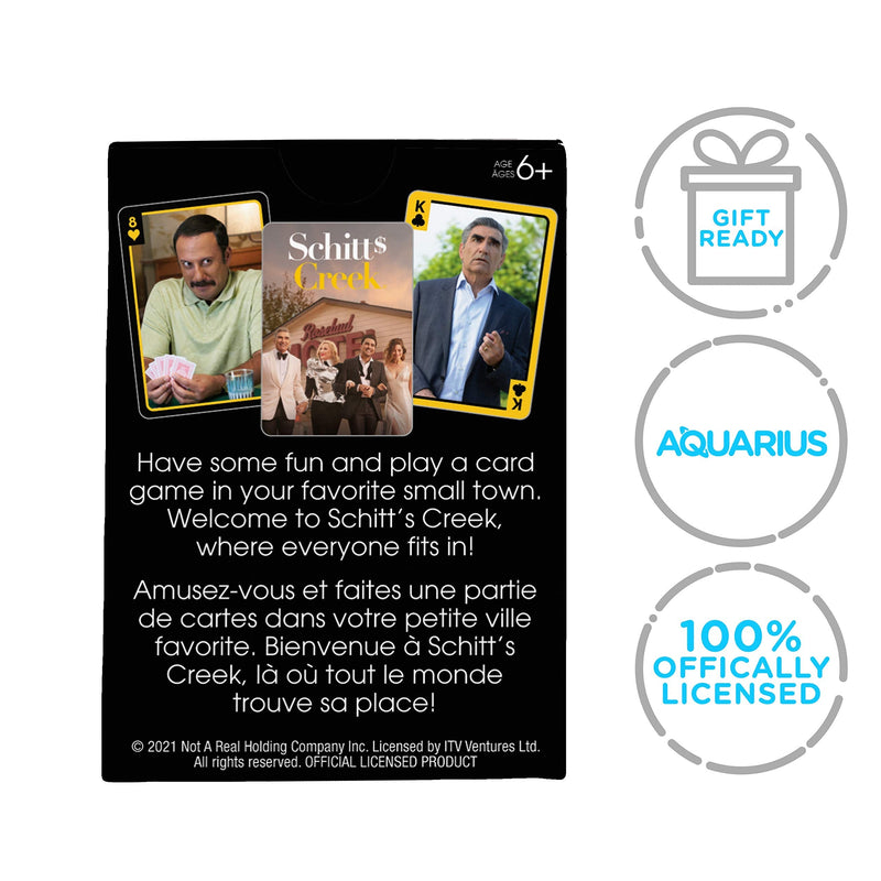 AQUARIUS Schitt's Creek Playing Cards - Schitt's Creek Themed Deck of Cards for Your Favorite Card Games - Officially Licensed Schitt's Creek Merchandise & Collectibles - BeesActive Australia