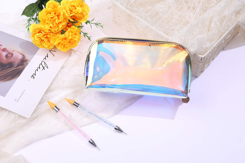 Fashion Waterproof Cosmetic Storage Bag,2pack Diamond Painting Tools Wax Double Head Drill Pens for 5D DIY Painting or Nail Art Design Dotting Manicure Tool - BeesActive Australia