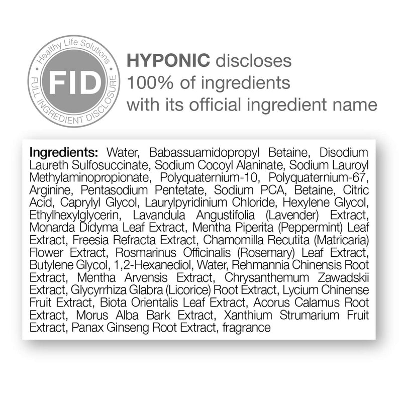 HYPONIC Hypoallergenic Premium Dog Shampoo (16.9 / 50.7 oz) - Deodorizing, Sensitive Skin, Detangling Volumizing (16.9 oz) - BeesActive Australia