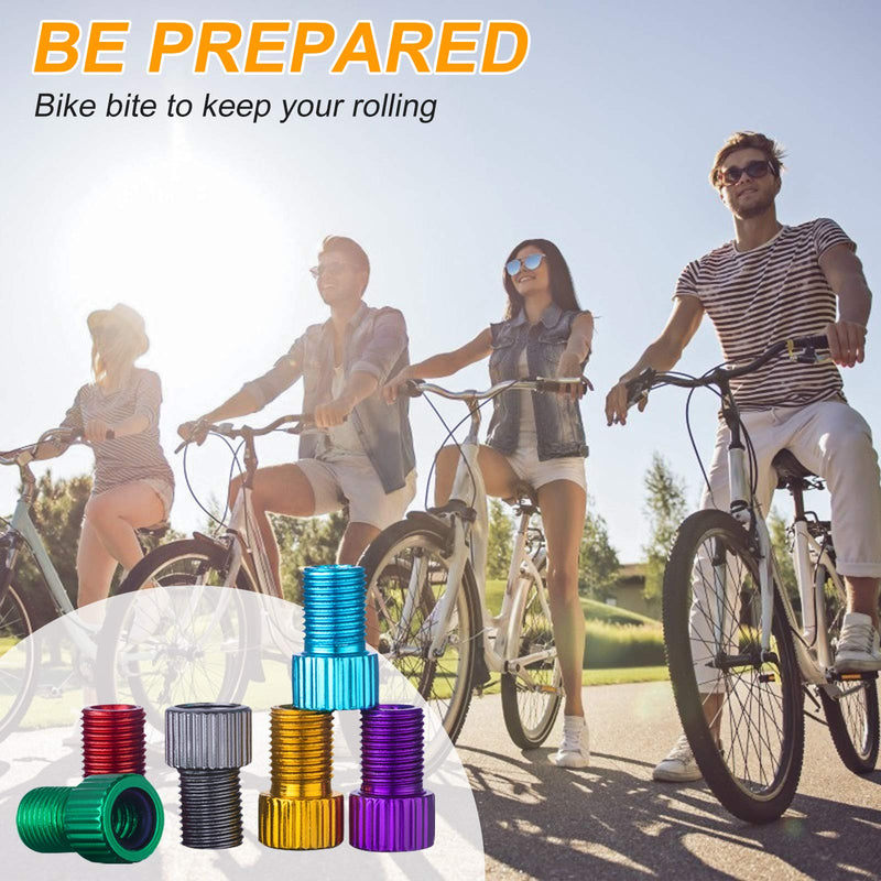 HZJD 10PCS Presta Valve Adaptors, Convert Presta to Schrader Adapter for Bike, Inflate Tire Using Standard Pump or Air Compressor - BeesActive Australia