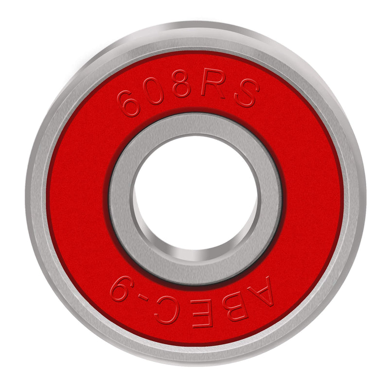 BESIY Bearings for Skateboards, Longboards, Inline Skates, Roller Skates, Spinners, Double Shielded,8x22x7 Miniature Ball Bearings, 608, ABEC-9(Pack of 8) - BeesActive Australia