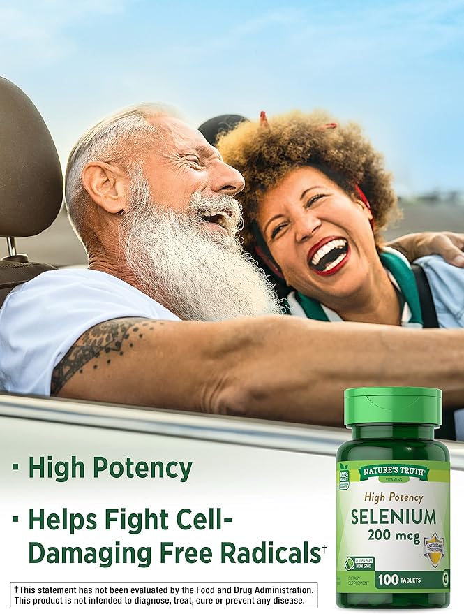 Nature's Truth Selenium 200 mcg Supplements, 100 Count by Nature's Truth - BeesActive Australia
